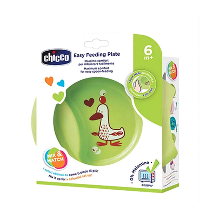 Diep bord met rand 6M+ - groen 