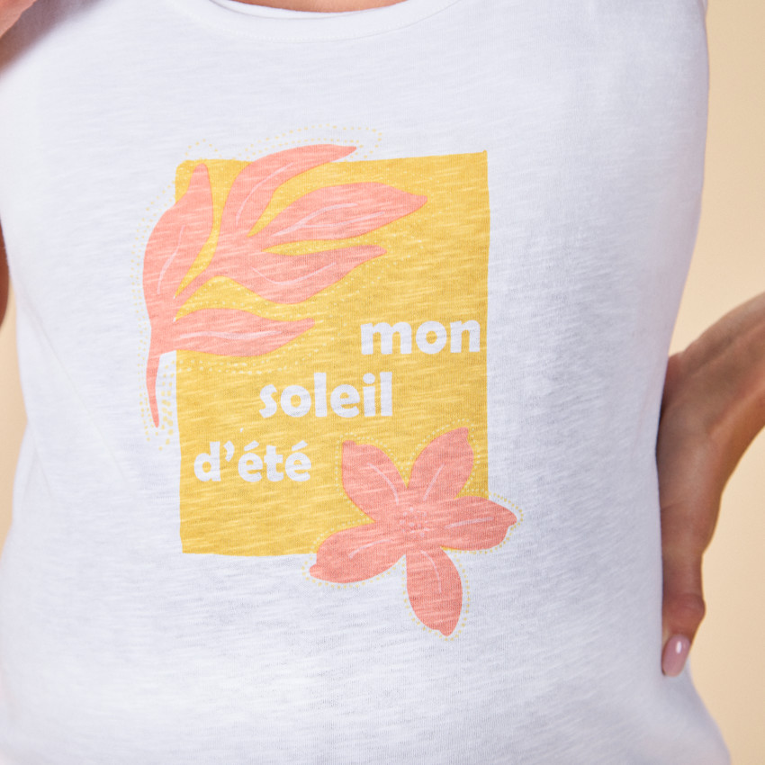 Débardeur pyjama de grossesse et d'allaitement avec print fantaisie  