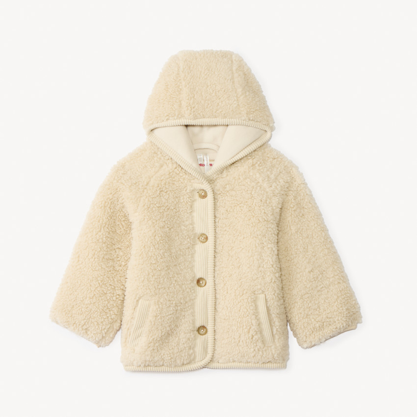 Veste en sherpa effet moutonné pour bébé fille 