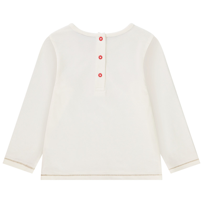 T-shirt manches longues print papillon pour bébé fille 