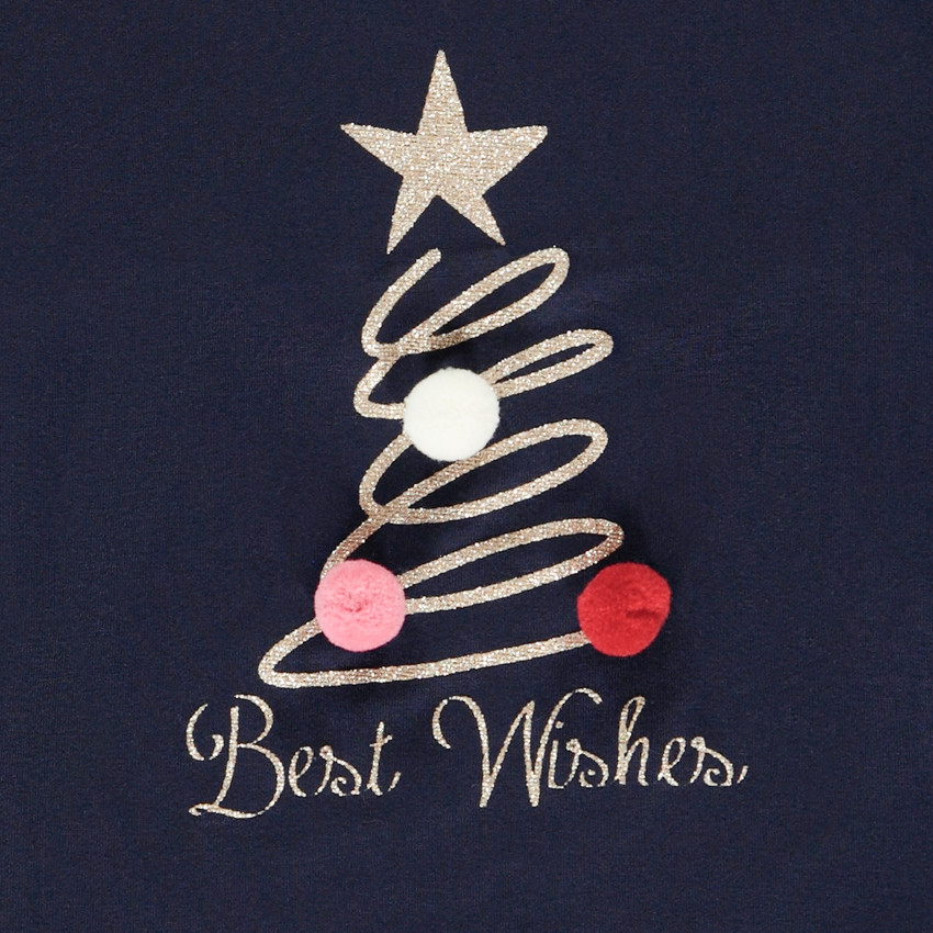 Kerst T-shirt met lange mouwen voor meisjes 