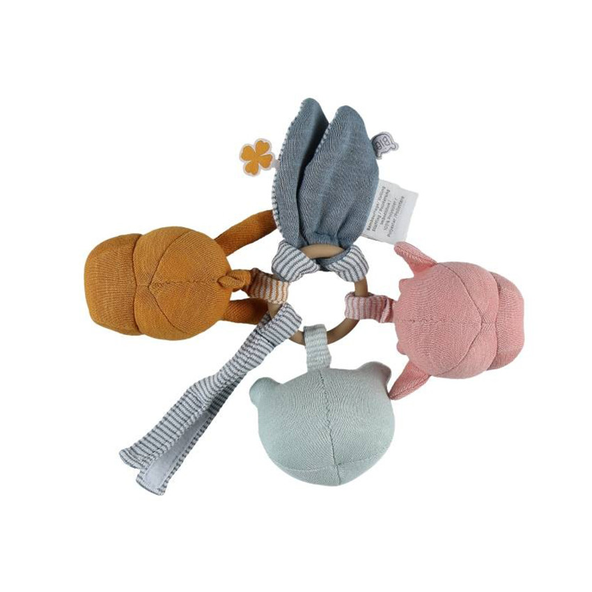 Activiteitenhanger knuffels van katoen - Veelkleurig 