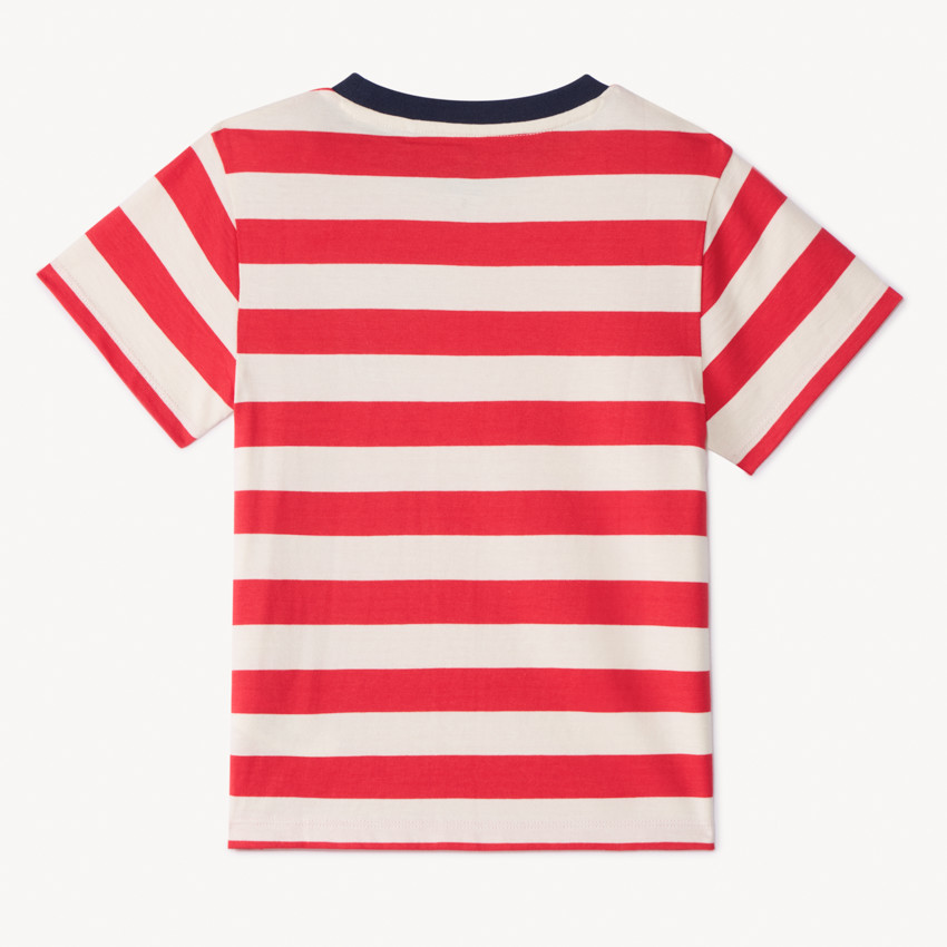 T-shirt manches courtes rayé Superman Warner pour garçon 