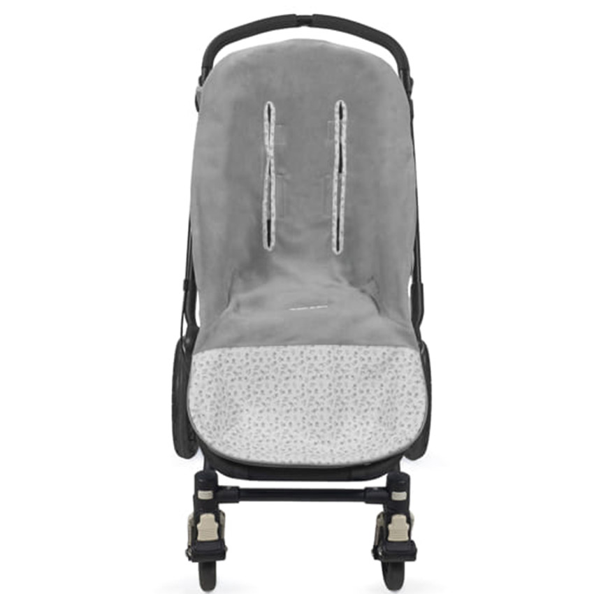 Voetenzak kinderwagen Winter Little Bloom Flowers Grijs TOG 3,5 