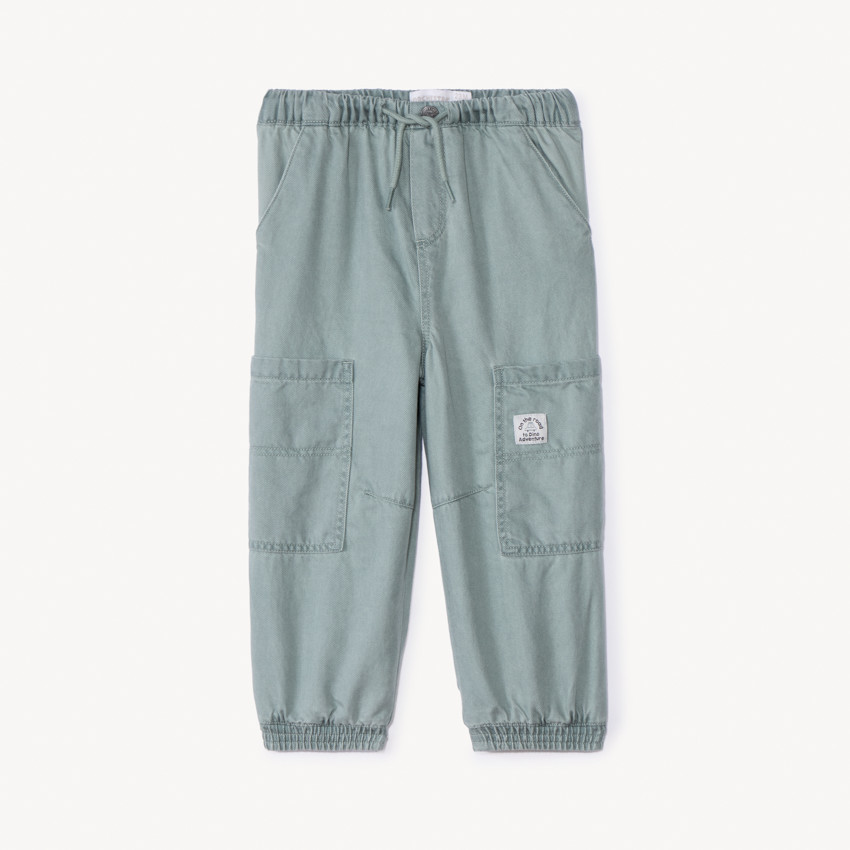 Katoenen gevoerde cargo broek voor babyjongen 