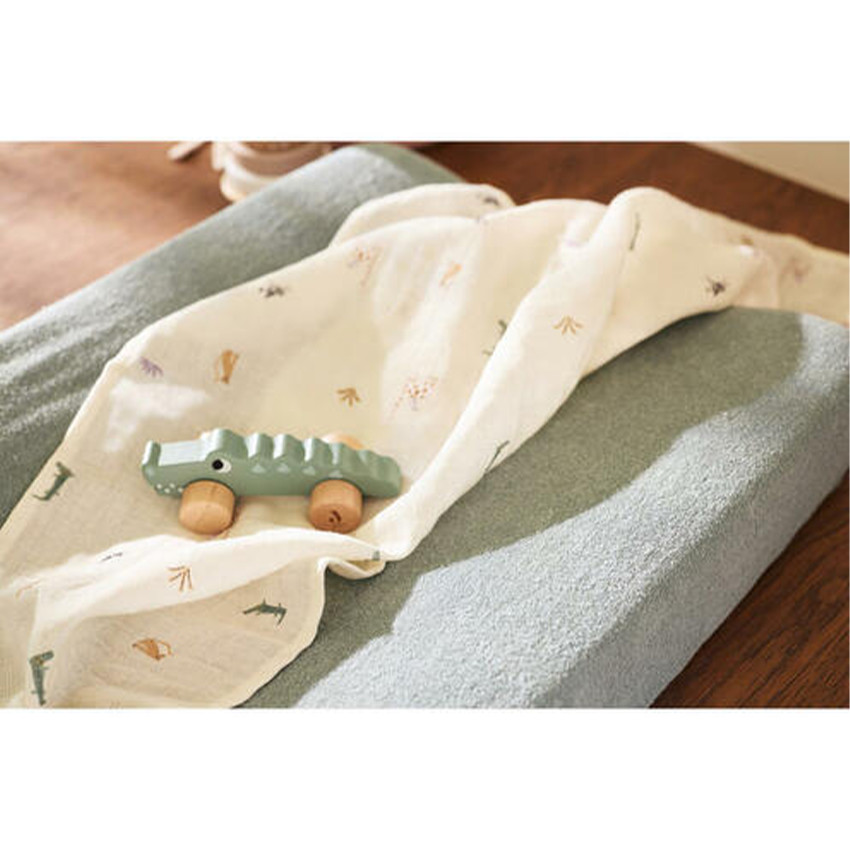 Housse matelas à langer 50x70cm Sea Green 