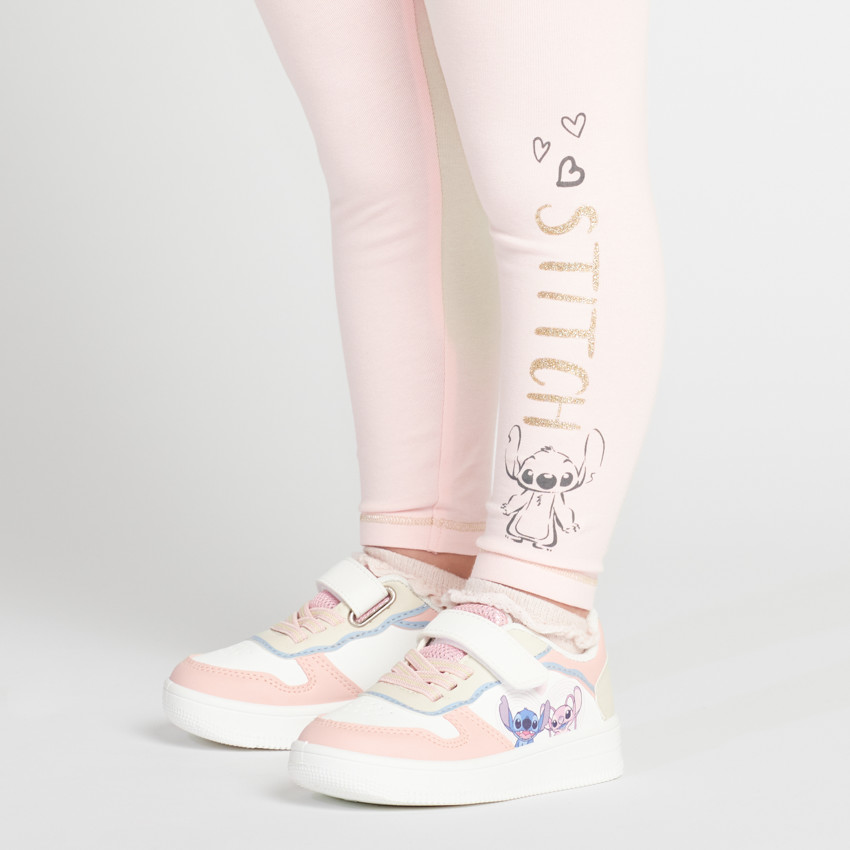 Caleçon long uni Stitch Disney pour bébé fille  