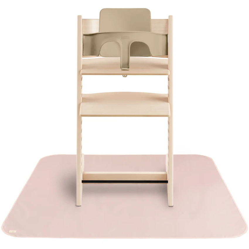 Tapis chaise haute Splat anti-éclaboussures Blush 