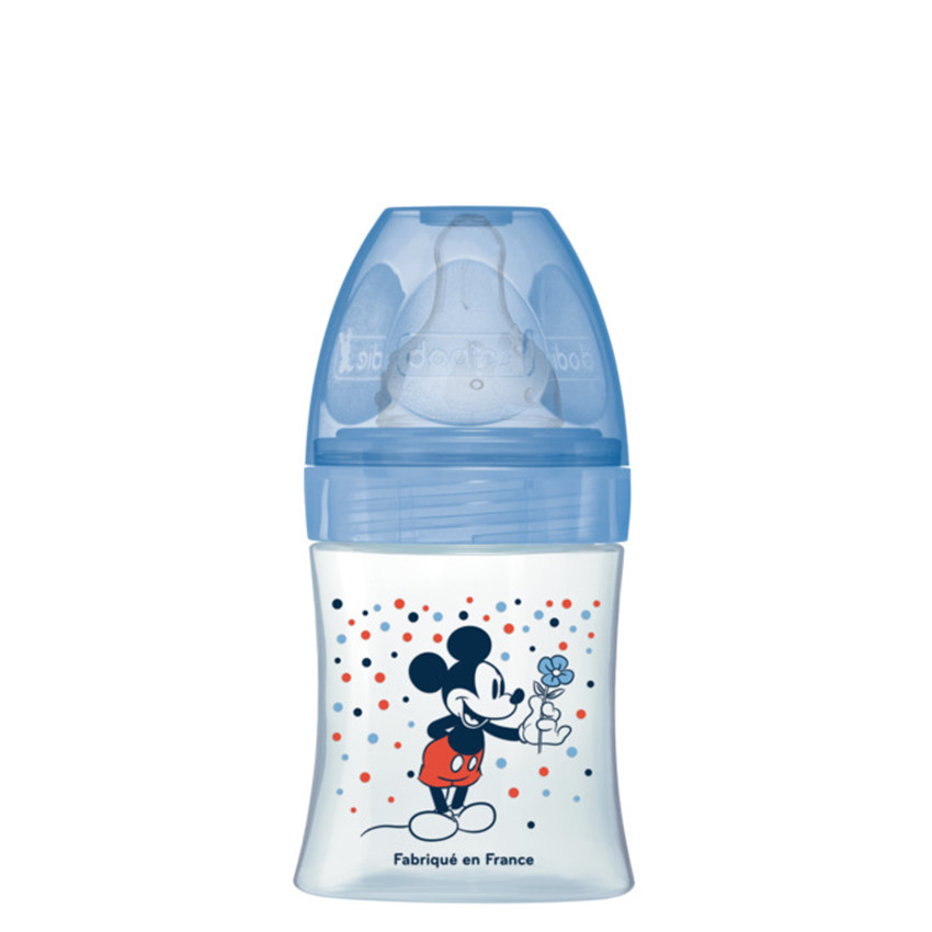 Biberon anti-colique Mickey 150 ml 0-6 mois - Bleu 