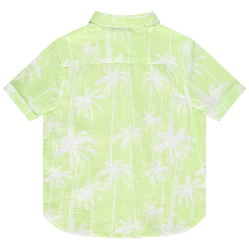 Chemise manches courtes imprimé palmiers pour garçon 