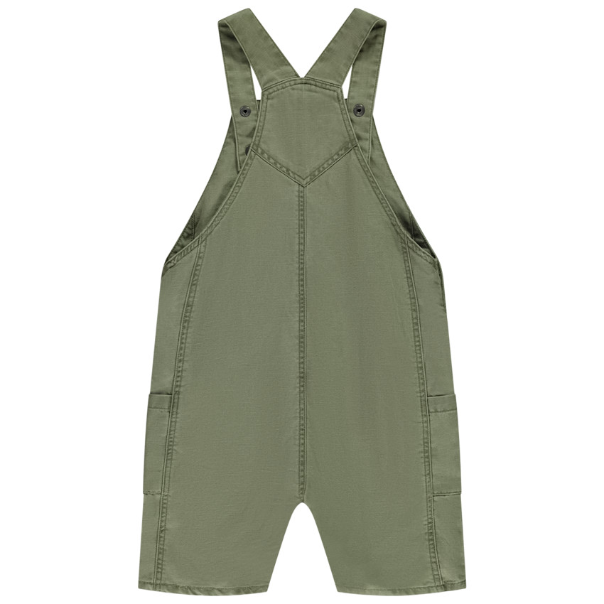 Salopette courte unie pour bébé garçon 