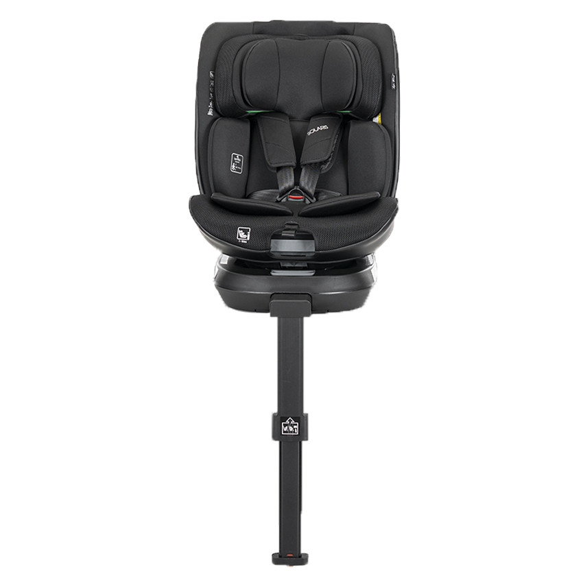 Siège-auto Solaris i-Size pivotant 40-150 cm + Jambe de force 360 Noir 