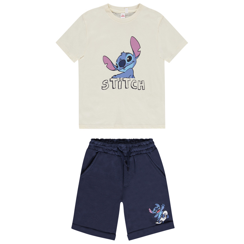 Disney Stitch T-shirt en Bermuda voor Jongen 