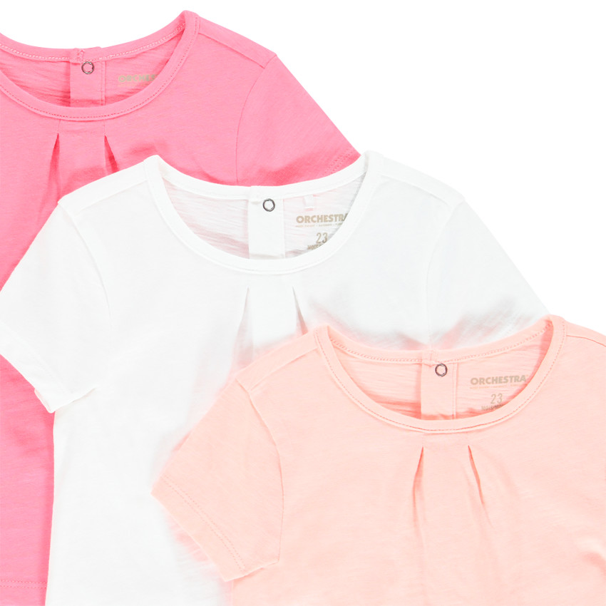 Set van 3 t-shirts met korte mouwen voor meisjes 