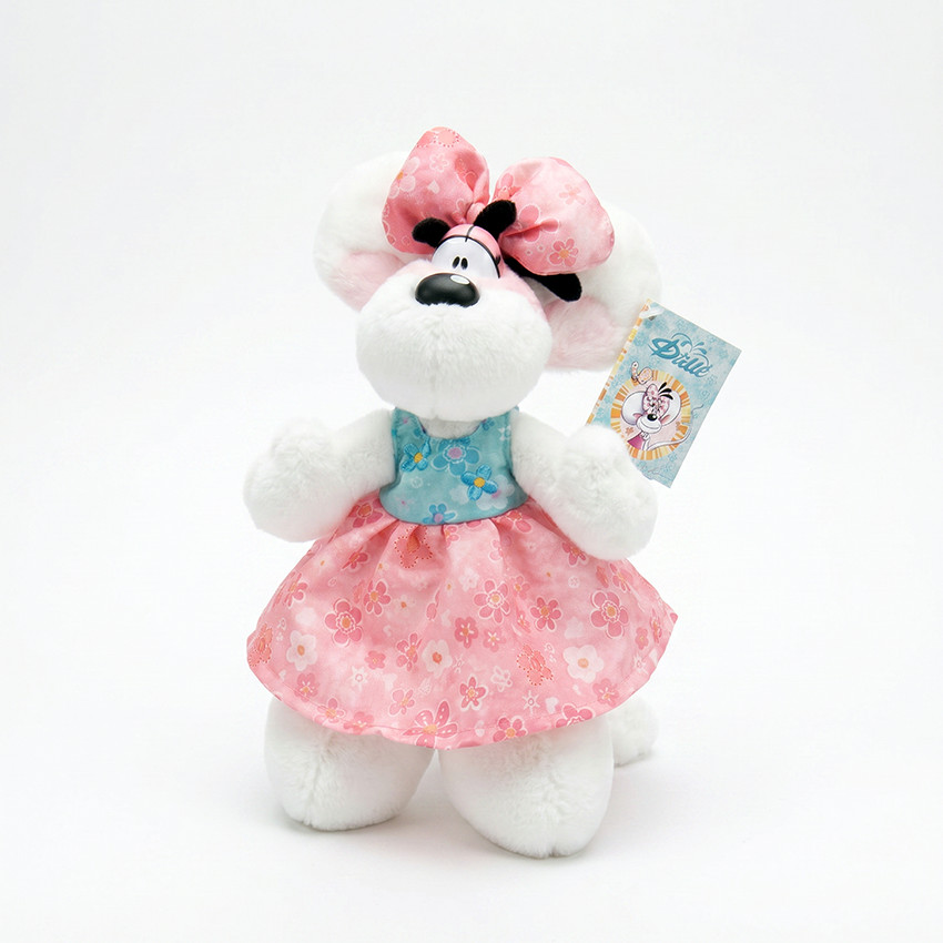 Diddlina-knuffel in zomerjurk - 20 cm 