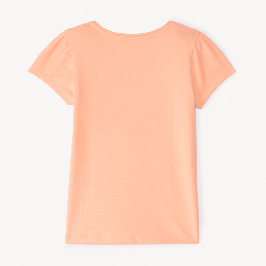 T-shirt manches courtes print fantaisie pailletées fille 