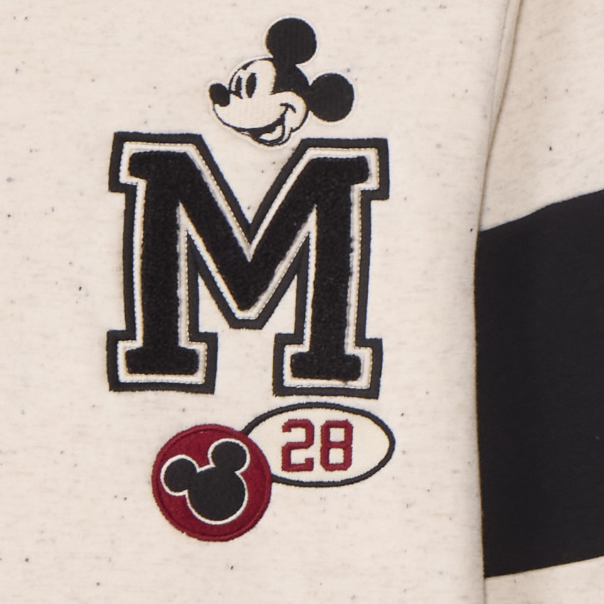 Sweatshirt in fleece met neps-effect Mickey Disney voor jongens 