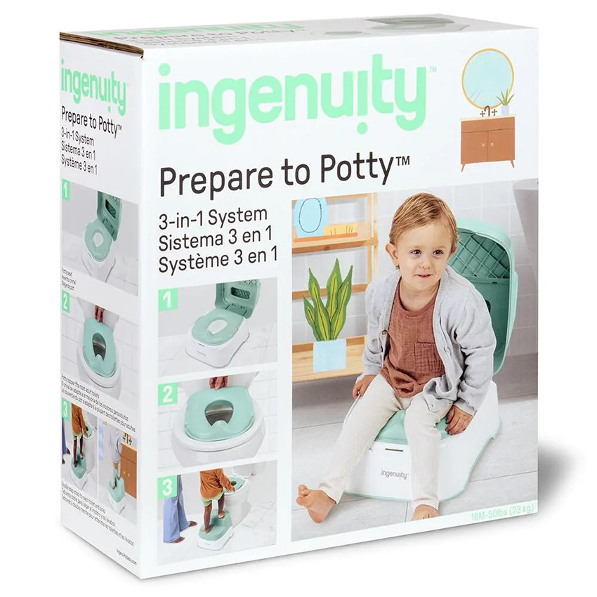 Petit pot-réducteur de toilette-marchepied 3-en-1 Prepare To Potty 