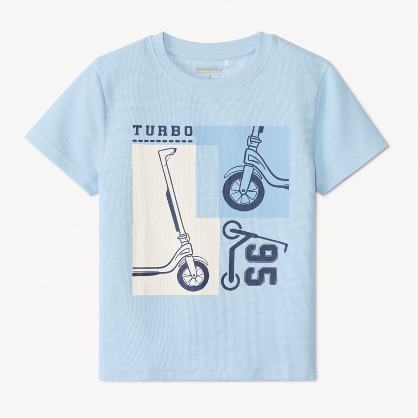 T-shirt manches courtes print trottinettes pour garçon 