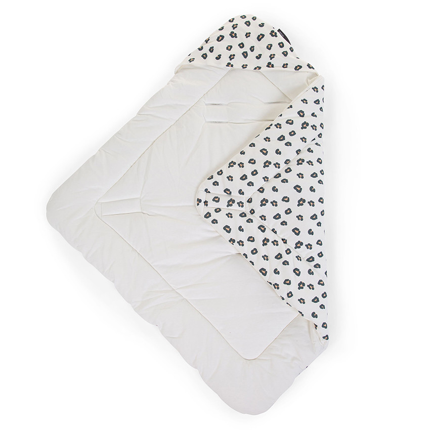Couverture enveloppante universelle en jersey 75 x 75 cm - Léopard  