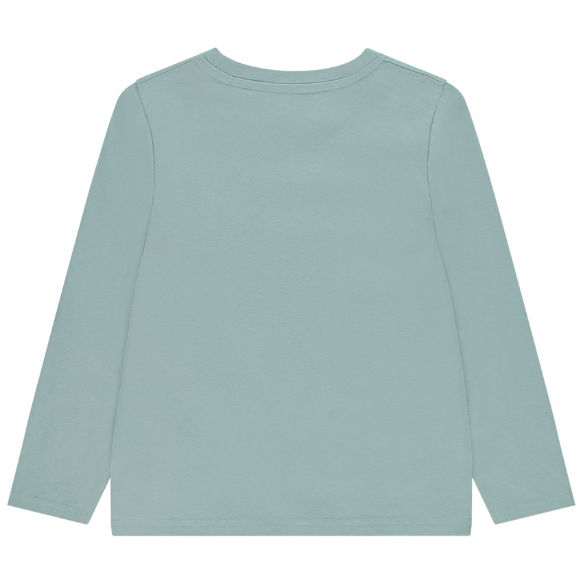 T-shirt met lange mouwen en patroon in lusjes voor jongens 