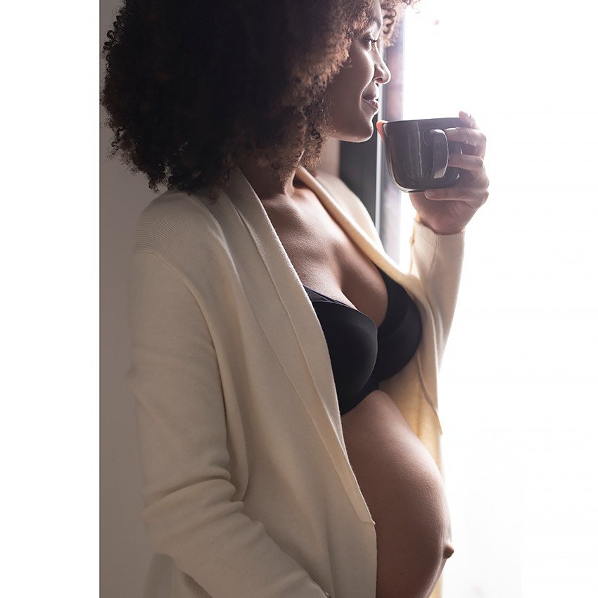 Moulé bh voor borstvoeding met netstructuur 