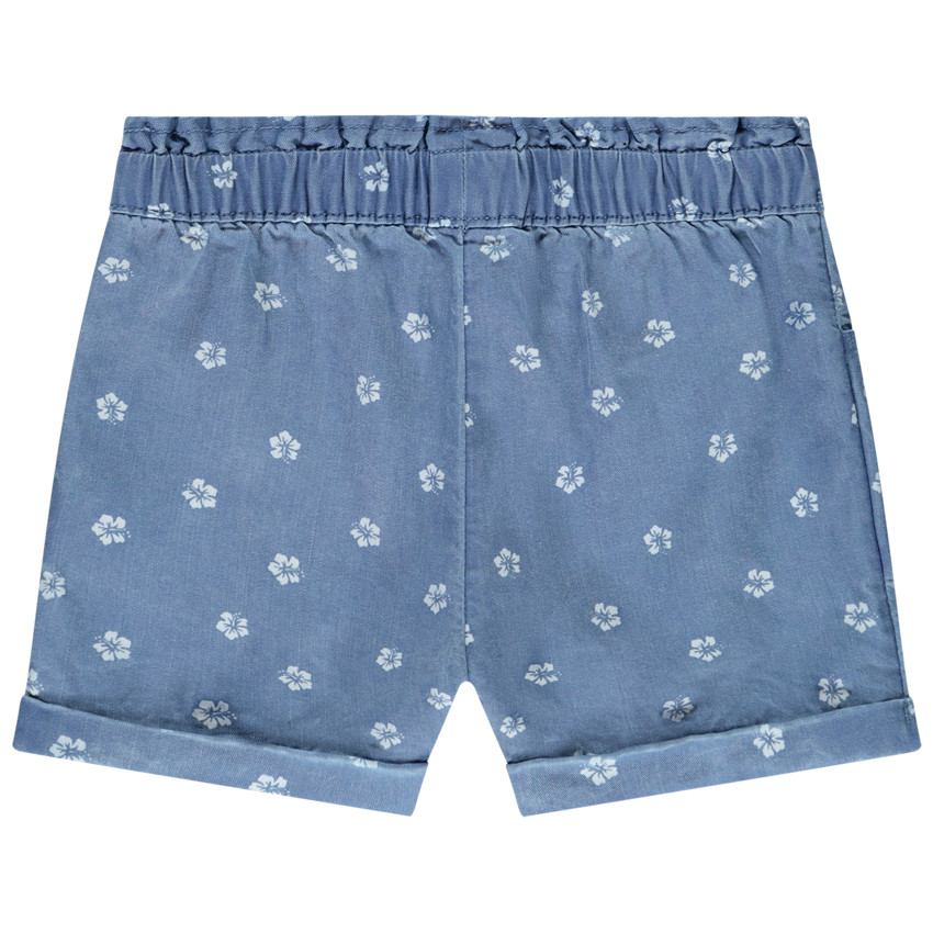 Korte broek met hibiscus bloemen voor meisjes 