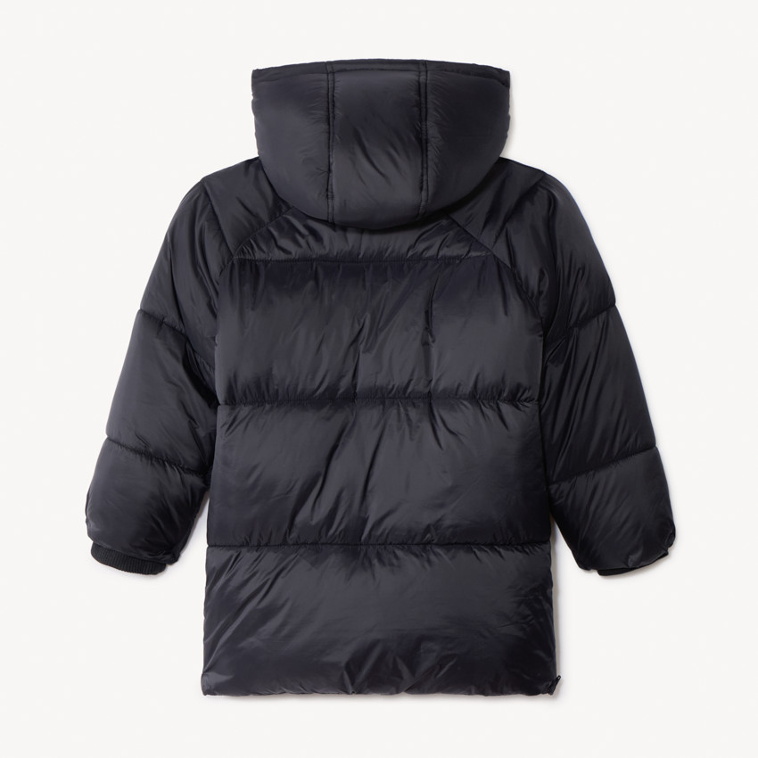 Donsjas met microfleece en kap voor jongen 