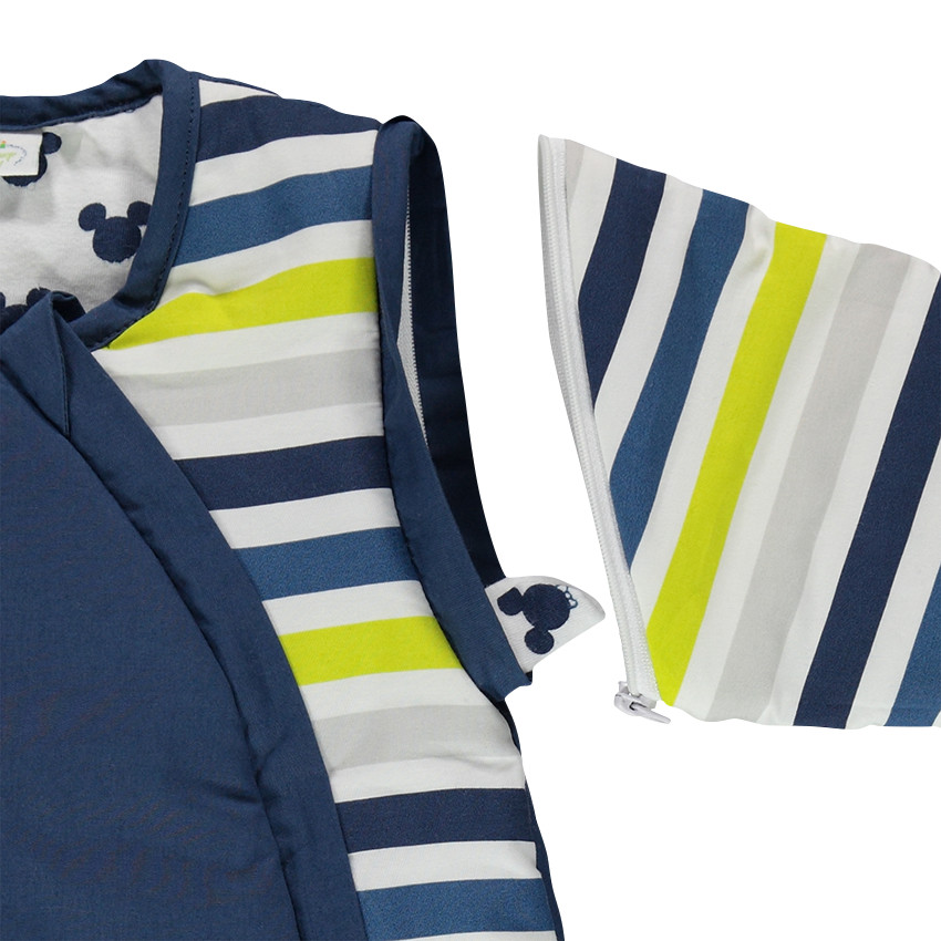 Turbulette à manches amovibles Disney serti Mickey brodé 