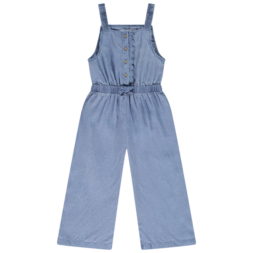 Salopette à bretelles fines en lyocell pour fille 