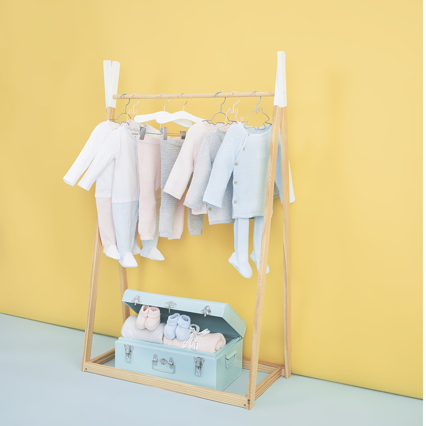 Dors-bien en coton à imprimés placés pour bébé fille 