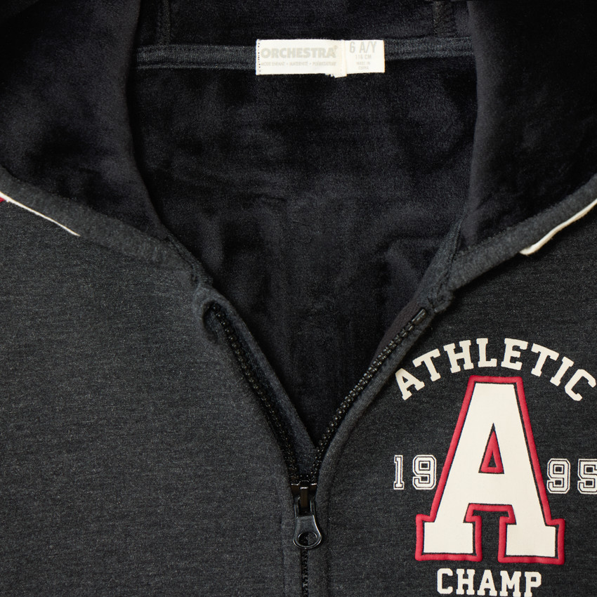 Gilet à capuche à print numéro de sportif garçon 