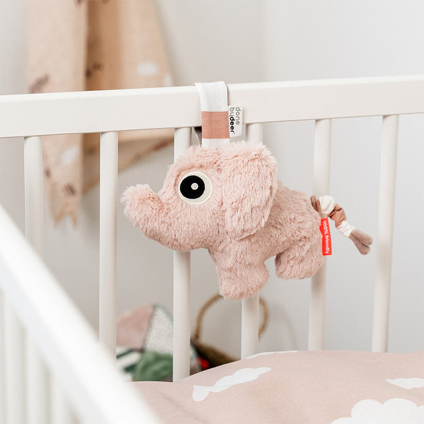 Peluche musicale Elphee Rose 