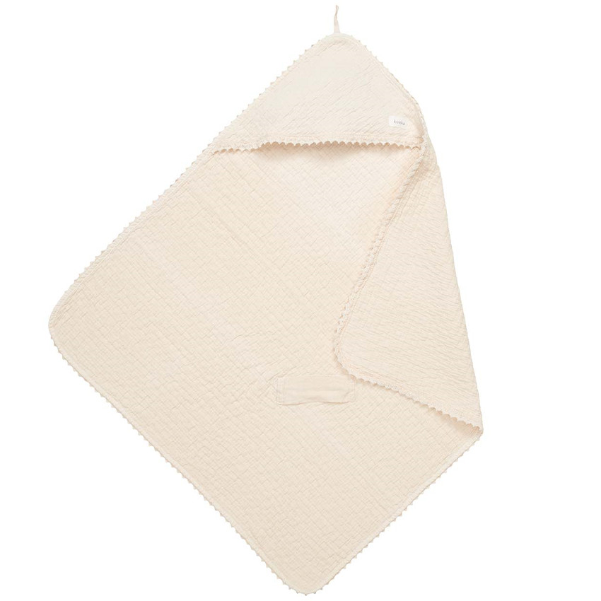 Couverture enveloppante Lace Elba Natural 100x100cm  