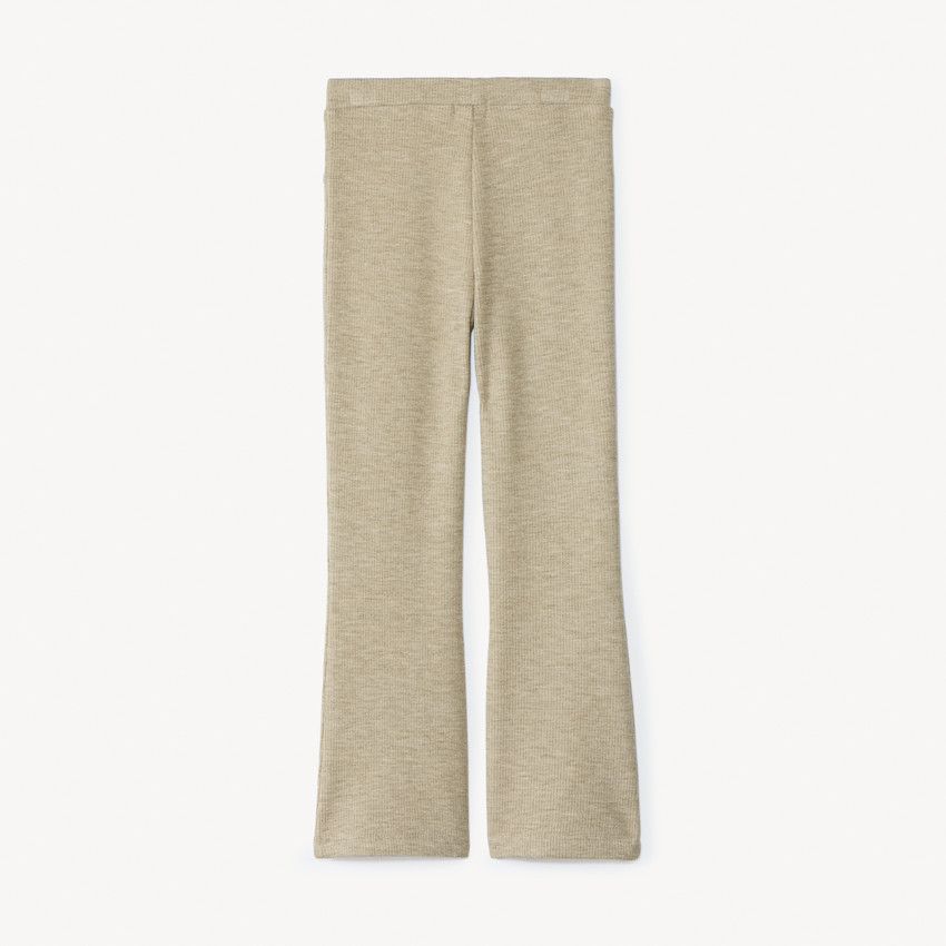 Legging évasé effet côtelé uni pour fille 