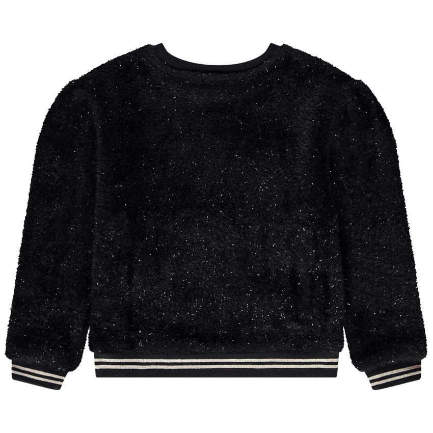 Sweatshirt in sherpa breisel met lurex draden voor meisjes 
