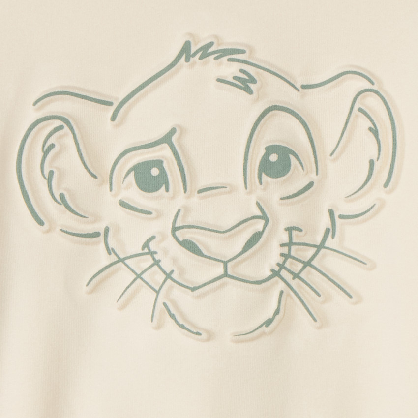Sweat gebreid Simba Disney in reliëf voor jongensbaby 