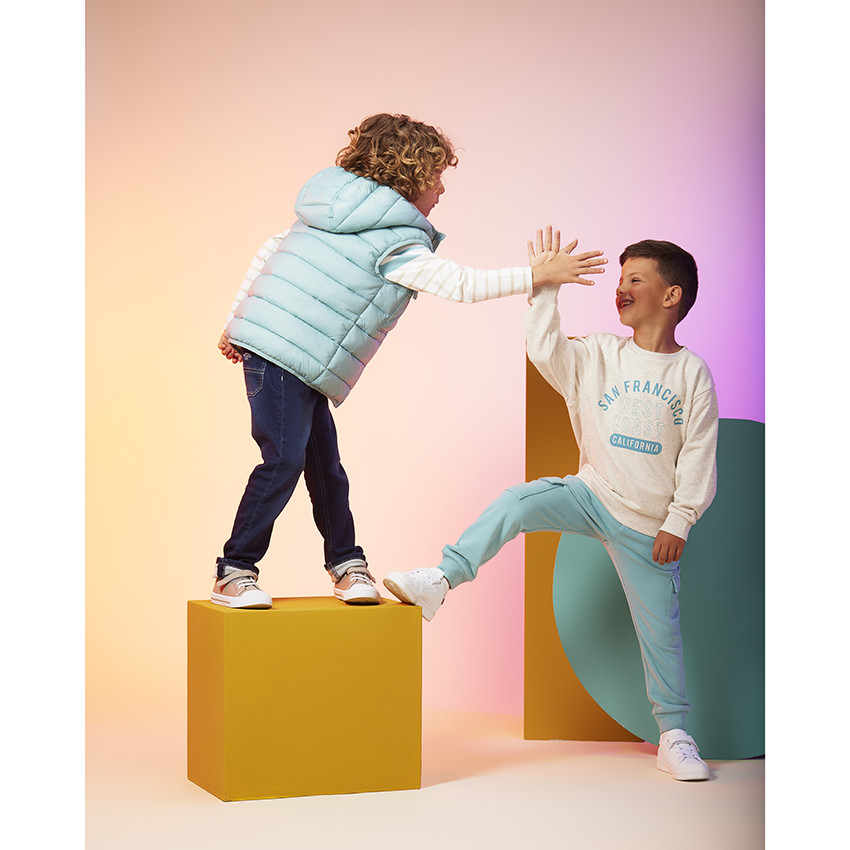 Jean straight à surpiqûres contrastées pour garçon 