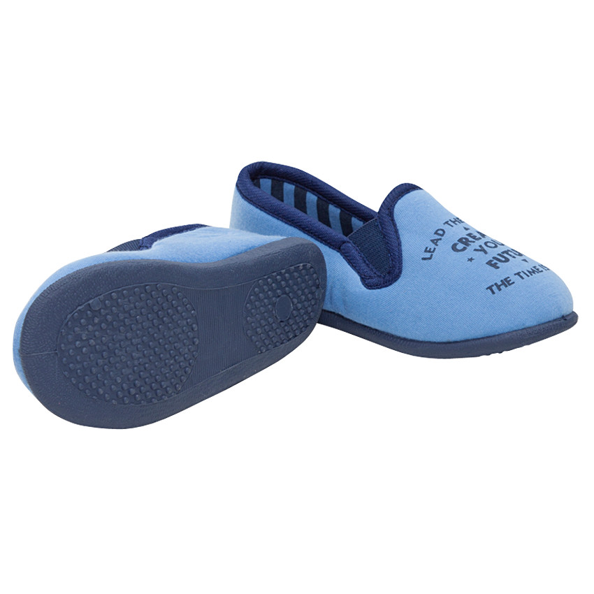 Chaussons bas en jersey avec inscription printée du 28 au 35 