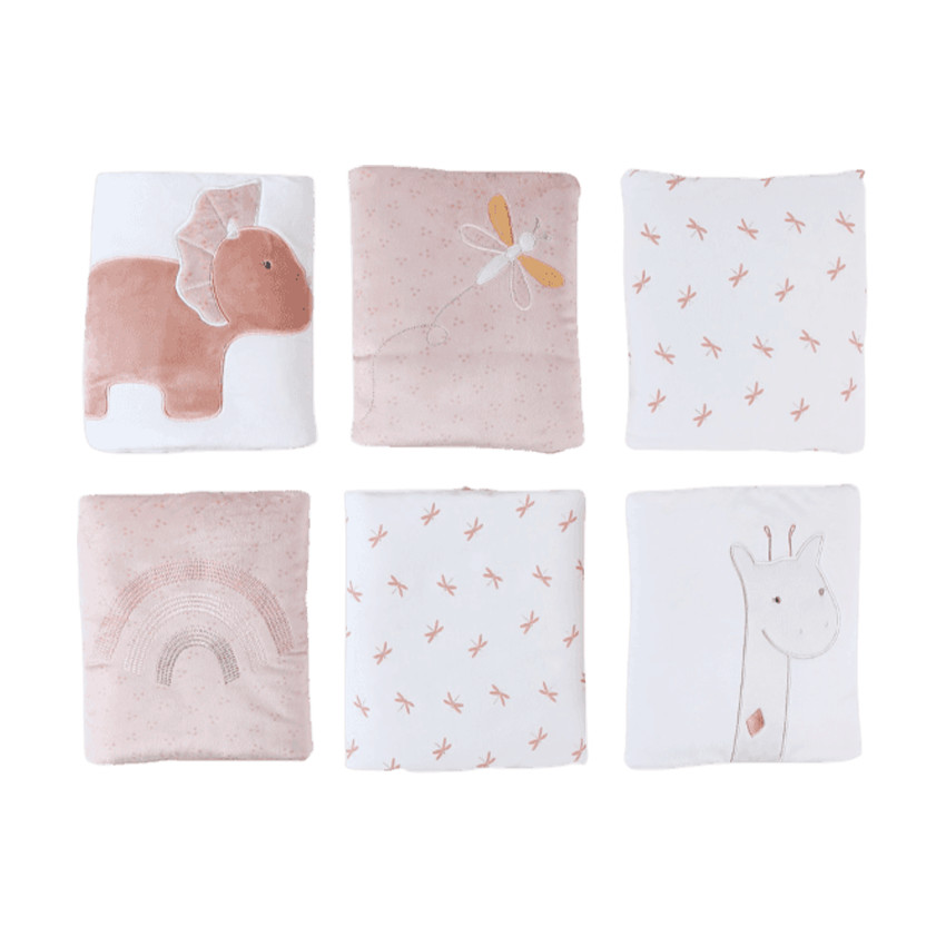 Lot de 6 protèges-barreaux pour lit et parc bébé Popsie, Gigi & Louli 