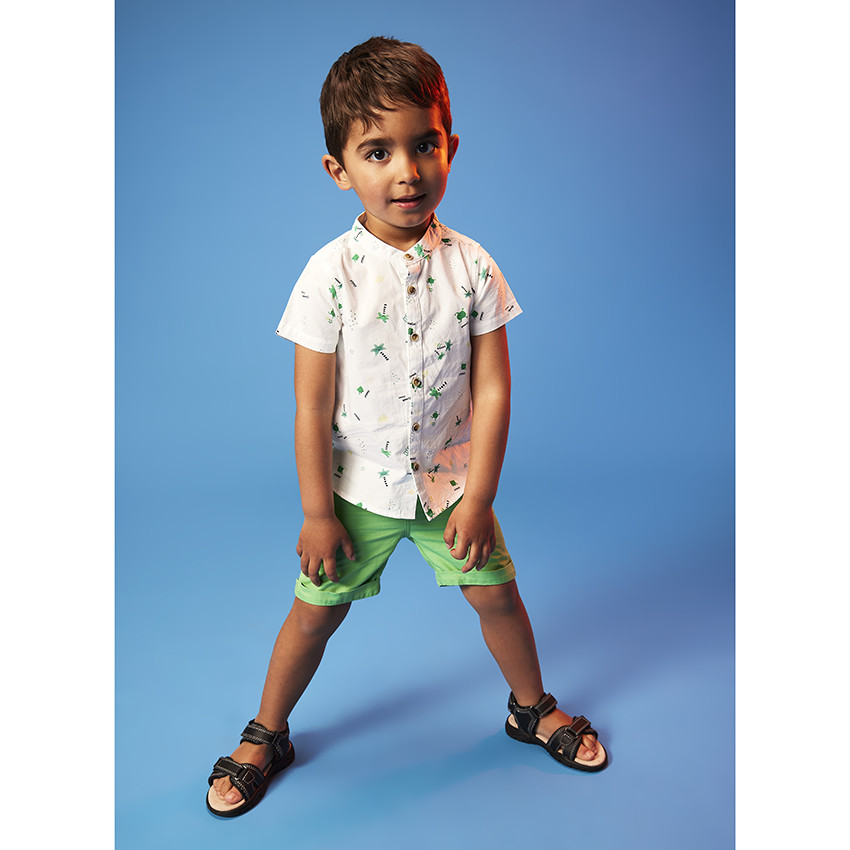 Ensemble 2 pièces avec chemise imprimée pour bébé garçon 