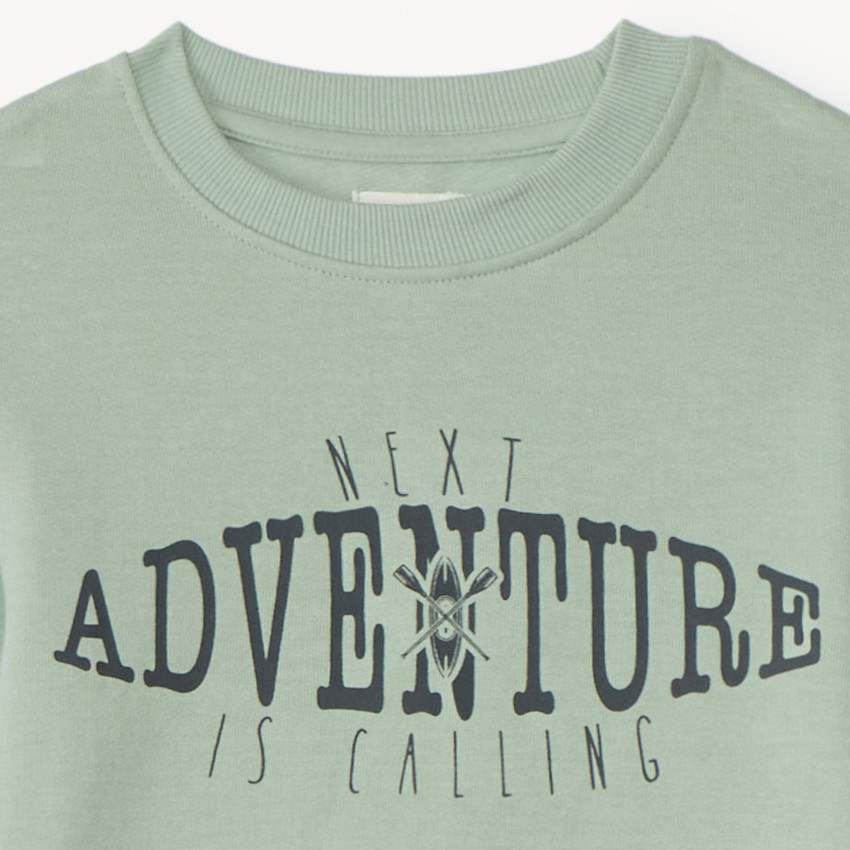 Jogging set met bedrukt sweatstof voor jongens 