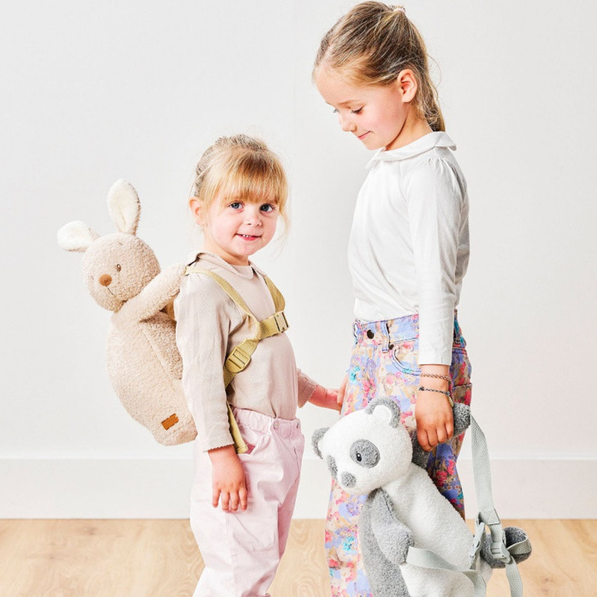 Sac à dos Teddy panda - Gris/blanc 