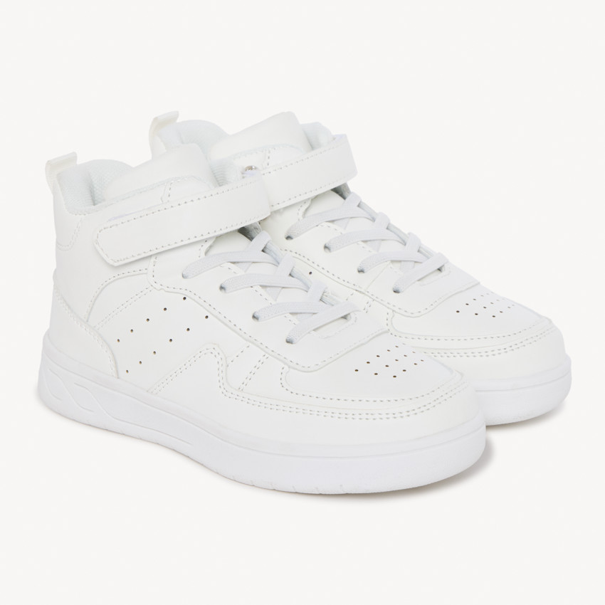 Baskets montantes unies pour garçon 