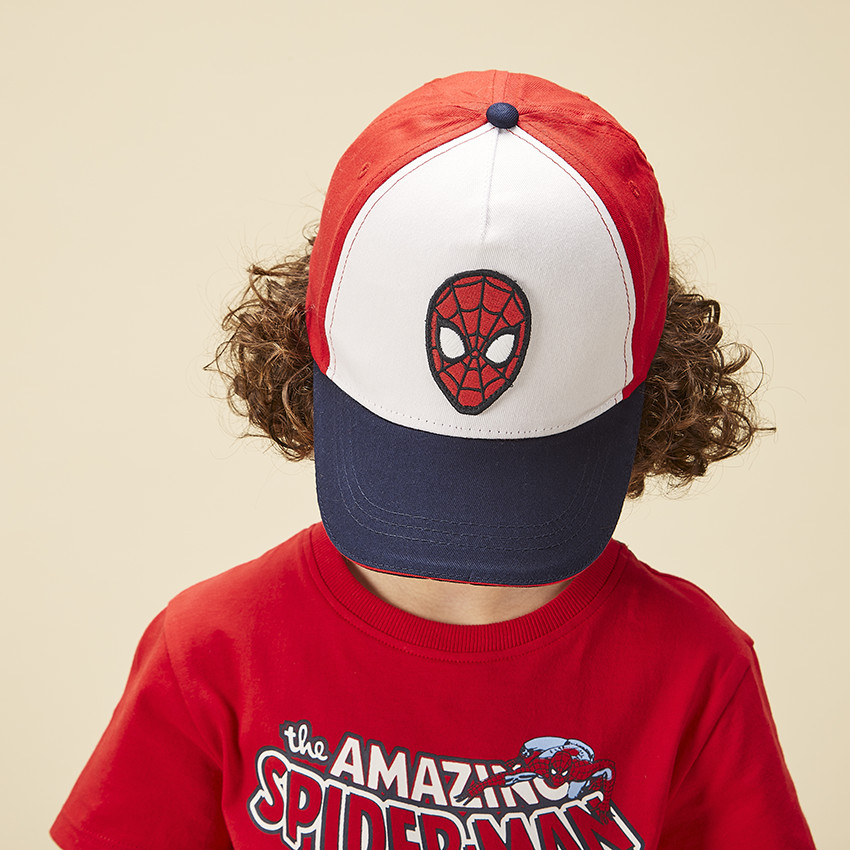 Tricolore pet patch Spider-Man Marvel voor jongen 