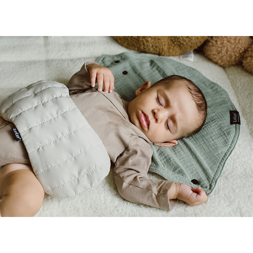 Bavoir 3-en-1 Gris 0M-2ans 2pcs 