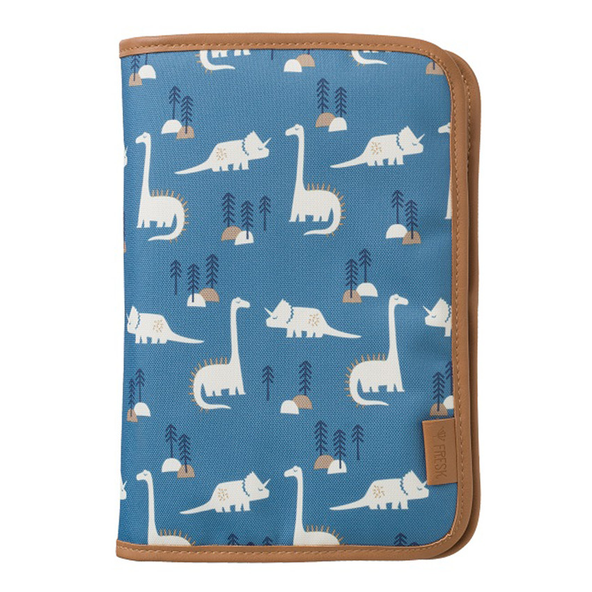 Pochette à langer + tapis à langer Dino Bleu 