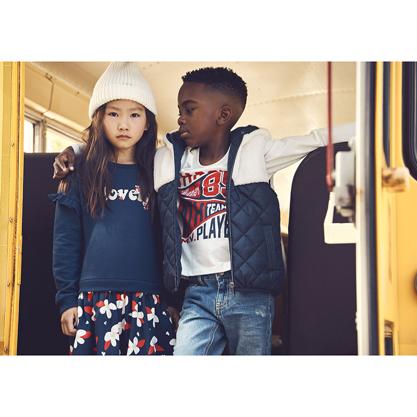 Doudoune sans manches en sherpa pour garçon 