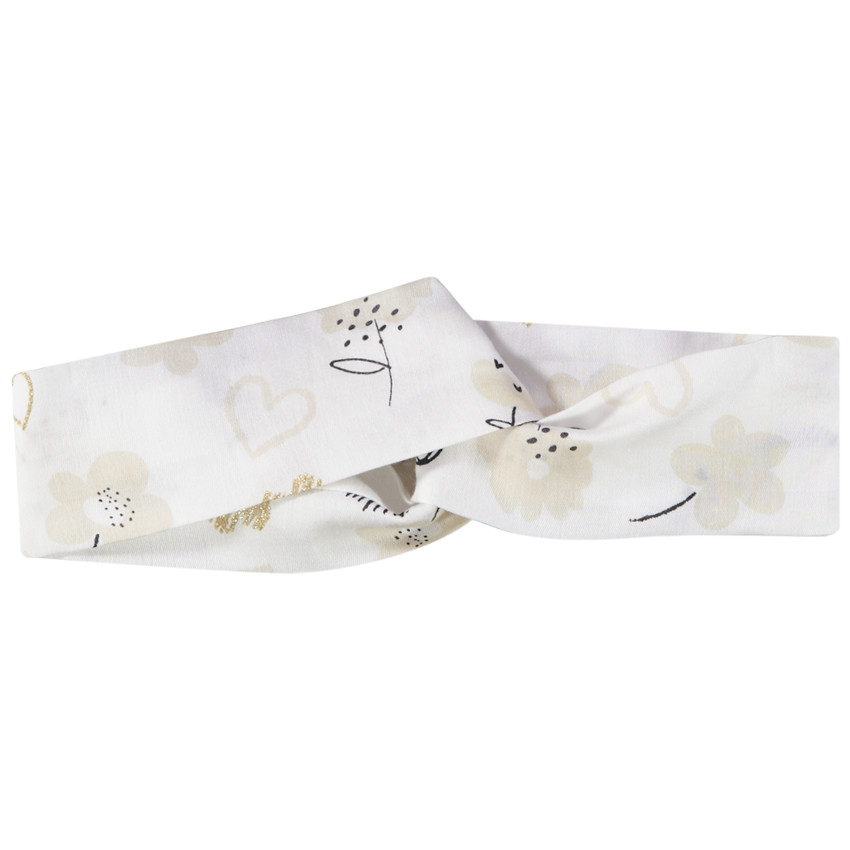 Bandeau en coton imprimé fantaisie pour bébé fille 