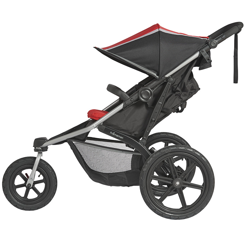 Kinderwagen Jogger Sport - Rood/Grijs 